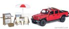 JEEP  GLADIATOR RUBICON PICK-UP OPEN TOP WITH CAMPING ACCESSORIES 2021  RED