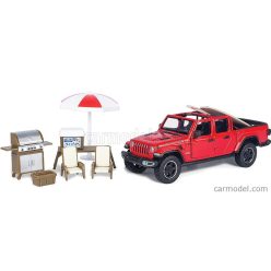   JEEP  GLADIATOR RUBICON PICK-UP OPEN TOP WITH CAMPING ACCESSORIES 2021  RED