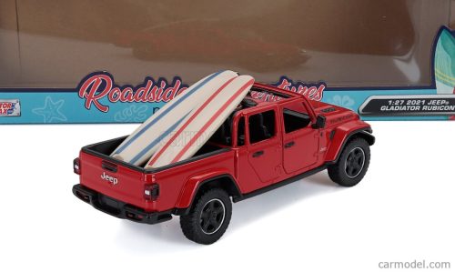 JEEP  GLADIATOR RUBICON PICK-UP OPEN TOP WITH CAMPING ACCESSORIES 2021  RED