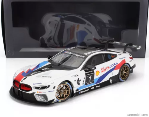 BMW  8-SERIES M8 GTE TEAM BMW MOTORSPORT MISSION 8 N 1 RACING 2019  WHITE BLUE RED BLACK