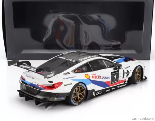 BMW  8-SERIES M8 GTE TEAM BMW MOTORSPORT MISSION 8 N 1 RACING 2019  WHITE BLUE RED BLACK