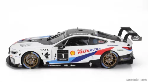 BMW  8-SERIES M8 GTE TEAM BMW MOTORSPORT MISSION 8 N 1 RACING 2019  WHITE BLUE RED BLACK