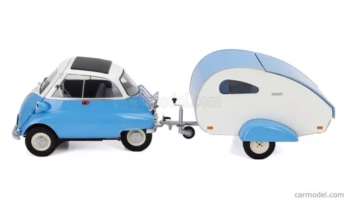 BMW  ISETTA WITH TRAILER ROULOTTE 1960  BLUE WHITE