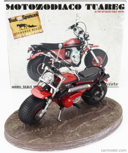 MOTOZODIACO  TUAREG 1972 - FROM MOVIE - ALTRIMENTI CI ARRABBIAMO - TV SERIES - MOTORCYCLE  RED