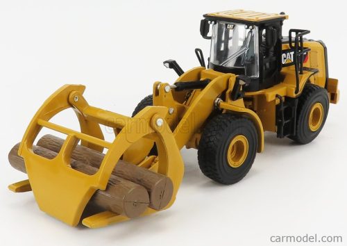CATERPILLAR  CAT950M RUSPA GOMMATA - SCRAPER TRACTOR WHEEL LOADER WITH LOG FORK  YELLOW BLACK