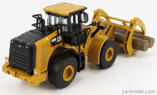 CATERPILLAR  CAT950M RUSPA GOMMATA - SCRAPER TRACTOR WHEEL LOADER WITH LOG FORK  YELLOW BLACK