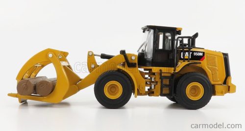 CATERPILLAR  CAT950M RUSPA GOMMATA - SCRAPER TRACTOR WHEEL LOADER WITH LOG FORK  YELLOW BLACK