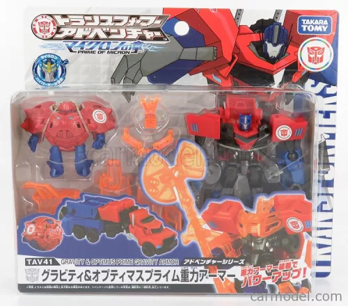 TAKARA-TOMY  TRANSFORMERS GRAVITY OPTIMUS PRIME CM. 12.0  RED BLUE