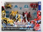 TAKARA-TOMY  TRANSFORMERS SET 2X ADVENTURE BUMBLEBEE + SIDESWIPE CM. 12.0  BLACK RED YELLOW