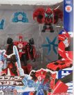 TAKARA-TOMY  TRANSFORMERS SET 2X ADVENTURE BUMBLEBEE + SIDESWIPE CM. 12.0  BLACK RED YELLOW