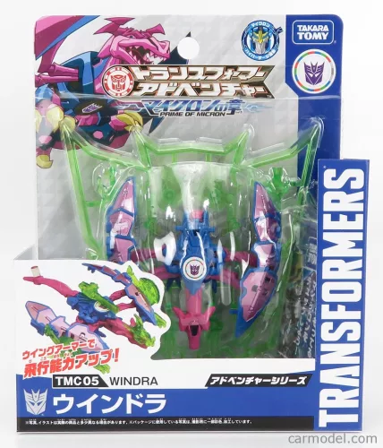 TAKARA-TOMY  TRANSFORMERS ADVENTURE TMC05 WINDRA CM. 7.5  BLUE PINK