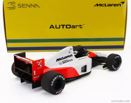 McLAREN  F1  MP4/6 Honda N 1 WORLD CHAMPION 2nd JAPAN GP AYRTON SENNA 1991 - WITH McLAREN LOGO  RED WHITE