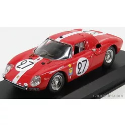   FERRARI  250LM 3.3L V12 ch.s n6119 TEAM SCUDERIA FILIPINETTI N 27 6th LE MANS 1965 DIETER SPOERRY - ARMAND BOLLER  RED WHITE