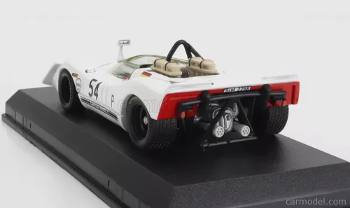 PORSCHE  908/02 SPIDER N 54 6h BRANDS HATCH 1969 G.MITTER - U.SCHUTZ  WHITE RED