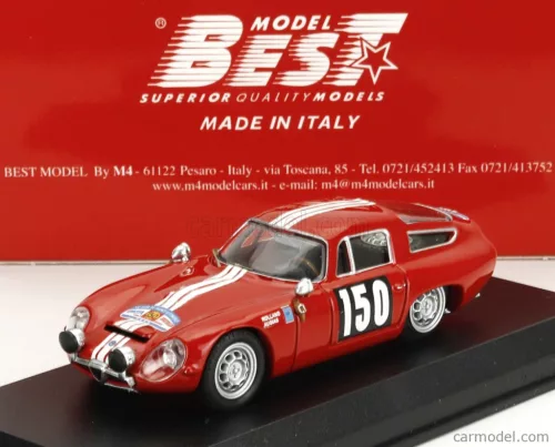 ALFA ROMEO  GIULIA TZ N 150 TOUR DE FRANCE 1964 JEAN ROLLAND - GABRIEL AUGIAS  RED