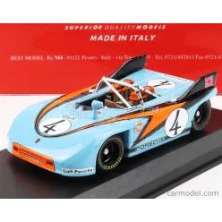   PORSCHE  908/3 SPIDER N 4 TARGA FLORIO 1971 P.RODRIGUEZ - H.MULLER  LIGHT BLUE ORANGE