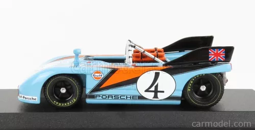 PORSCHE  908/3 SPIDER N 4 TARGA FLORIO 1971 P.RODRIGUEZ - H.MULLER  LIGHT BLUE ORANGE