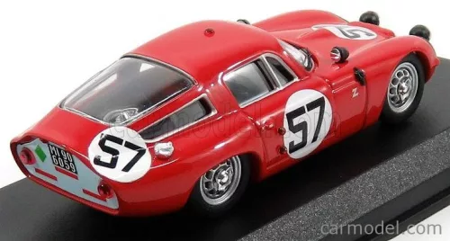 ALFA ROMEO  TZ1 COUPE N 57 13th 24h LE MANS 1964 BUSSINELLO - DESERTI  RED