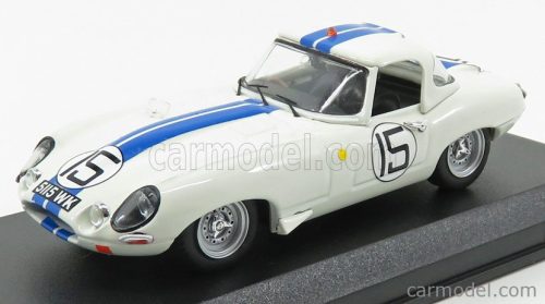 JAGUAR  E-TYPE LIGHTWEIGHT 3.8L TEAM BRIGGS CUNNINGHAM N 15 24h LE MANS 1963 S.CUNNINGHAM - B.GROSSMANN  WHITE BLUE