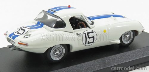 JAGUAR  E-TYPE LIGHTWEIGHT 3.8L TEAM BRIGGS CUNNINGHAM N 15 24h LE MANS 1963 S.CUNNINGHAM - B.GROSSMANN  WHITE BLUE