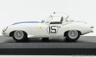 JAGUAR  E-TYPE LIGHTWEIGHT 3.8L TEAM BRIGGS CUNNINGHAM N 15 24h LE MANS 1963 S.CUNNINGHAM - B.GROSSMANN  WHITE BLUE