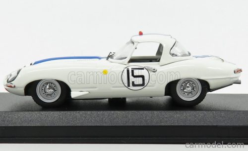 JAGUAR  E-TYPE LIGHTWEIGHT 3.8L TEAM BRIGGS CUNNINGHAM N 15 24h LE MANS 1963 S.CUNNINGHAM - B.GROSSMANN  WHITE BLUE