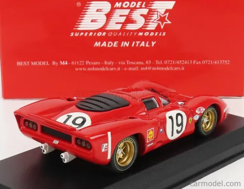 FERRARI  312P 3.0L V12 COUPE TEAM SEFAC N 19 24h LE MANS 1969 C.AMON – P.SCHETTY  RED