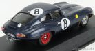 JAGUAR  E-TYPE COUPE 3.8L S6 TEAM M.CHARLES N 8 24h LE MANS 1962 M.CHARLES - J.COUNDLEY  BLUE