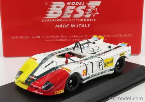 PORSCHE  908/02K FLUNDER N 1 1000km NURBURGRING 1970 G.LARROUSSE - H.MARKO  WHITE RED YELLOW