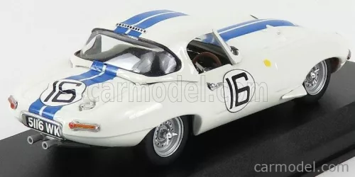 JAGUAR  E-TYPE 3.8L TEAM BRIGGS CUNNINGHAM N 16 24h LE MANS 1963 R.SALVADORI - P.RICHARDS  WHITE BLUE