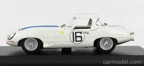 JAGUAR  E-TYPE 3.8L TEAM BRIGGS CUNNINGHAM N 16 24h LE MANS 1963 R.SALVADORI - P.RICHARDS  WHITE BLUE