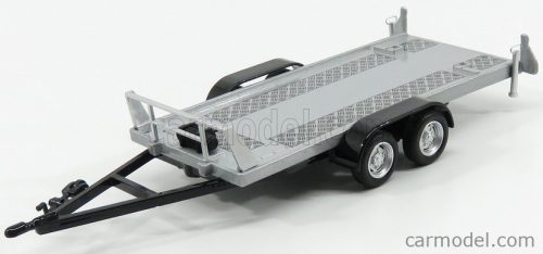 ACCESSORIES  CARRELLO TRASPORTO AUTO 2-ASSI - CAR TRANSPORTER TRAILER  SILVER BLACK