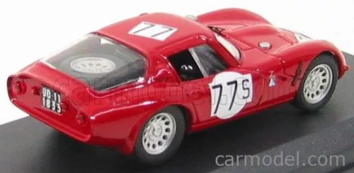 ALFA ROMEO  TZ2 N 77 NURBURGRING 1966 L.BIANCHI - H.SCHULTZ  RED