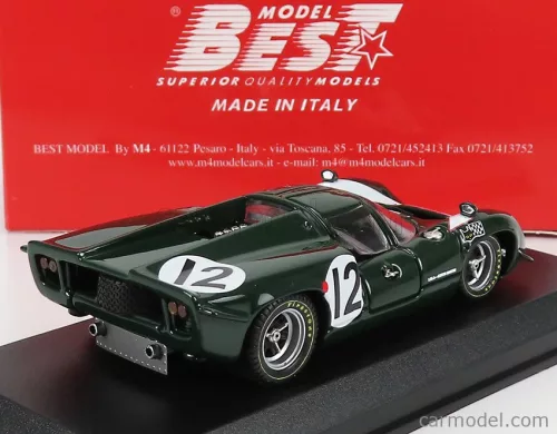 LOLA  T70 MKIII ASTON MARTIN 5.0L V8 TEAM LOLA RACING N 12 24h LE MANS 1967 K.IRWIN - P.DE KLERK  GREEN