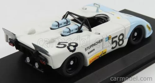 PORSCHE  FLUNDER N 58 24h LE MANS 1972 ROSER - STUPPACHER  WHITE LIGHT BLUE