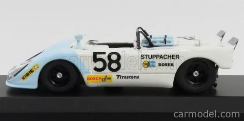 PORSCHE  FLUNDER N 58 24h LE MANS 1972 ROSER - STUPPACHER  WHITE LIGHT BLUE