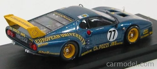 FERRARI  512BB LM TEAM CHARLES POZZI JMS RACING N 77 24h LE MANS 1980 J.C.ANDRUET - C.BALLOT LENA