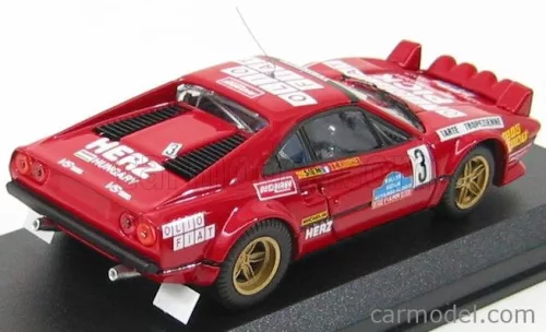 FERRARI  308 GTB GR.4 N 3 TARGA FLORIO 1980 ANDRUET - BICHE