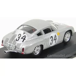   PORSCHE  1600GS ABARTH N 34 LE MANS 1962 BARTH - HERRMANN  SILVER
