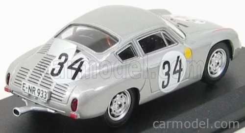 PORSCHE  1600GS ABARTH N 34 LE MANS 1962 BARTH - HERRMANN  SILVER