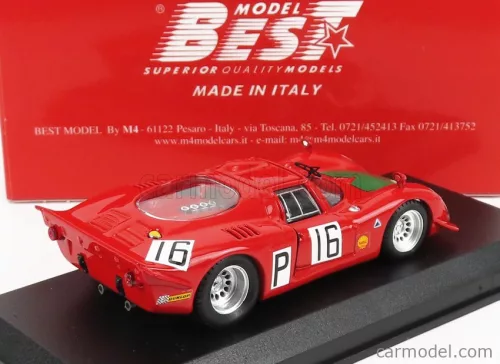 ALFA ROMEO  33.2 N 16 NURBURGRING 1968 I.GIUNTI - N.GALLI  RED GREEN