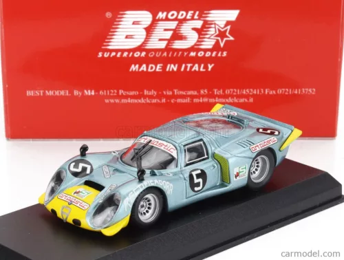 ALFA ROMEO  33.2 N 5 CIRCUITO DE RESTINGA 1974 SANTOS PERAS  LIGHT BLUE YELLOW