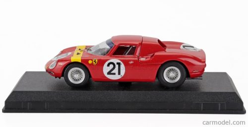 FERRARI  250LM 3.3L V12 COUPE N 21 WINNER ZOLDER LIMBURG GP 1965 LUCIEN BIANCHI  RED YELLOW