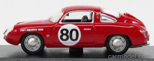 FIAT  ABARTH 1000 COUPE ZAGATO N 80 WINNER SEBRING 1961 GLERTZ - LIESS  RED