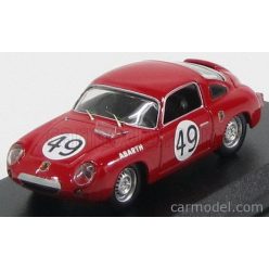  FIAT  ABARTH 850S COUPE TEAM ABARTH CIE N 49 24h LE MANS 1960 SPYCHIER - FERET