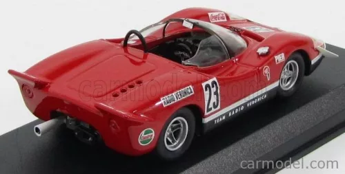 FIAT  ABARTH 2000S SPIDER TEAM RADIO VERONICA N 23 SILVERSTONE 1969 E.SWART