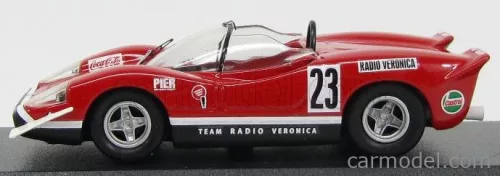 FIAT  ABARTH 2000S SPIDER TEAM RADIO VERONICA N 23 SILVERSTONE 1969 E.SWART