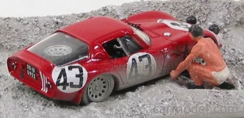 ALFA ROMEO  TZ2 N 43 24h LE MANS 1965 (WITH FIGURE) ZECCOLI - ROSINSKI