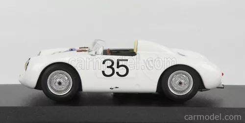PORSCHE  550 RS SPIDER N 35 24h LE MANS 1957 HUGUS - G.DE BEAUFORT  WHITE BLUE