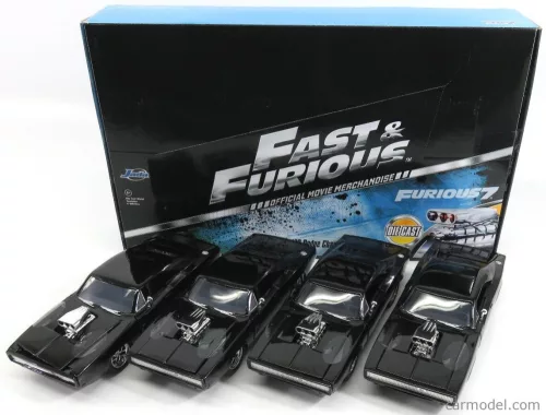 DODGE  SET 4X DOM'S DODGE CHARGER R/T 1970 - FAST & FURIOUS 7